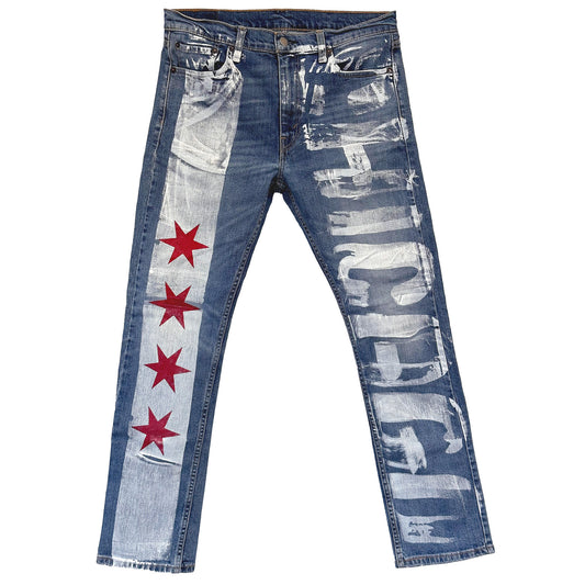 Chicago Flag Jeans